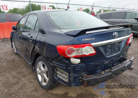 2011 Toyota Corolla S from USA, damaged, VIN 2T1BU4EE4BC593797